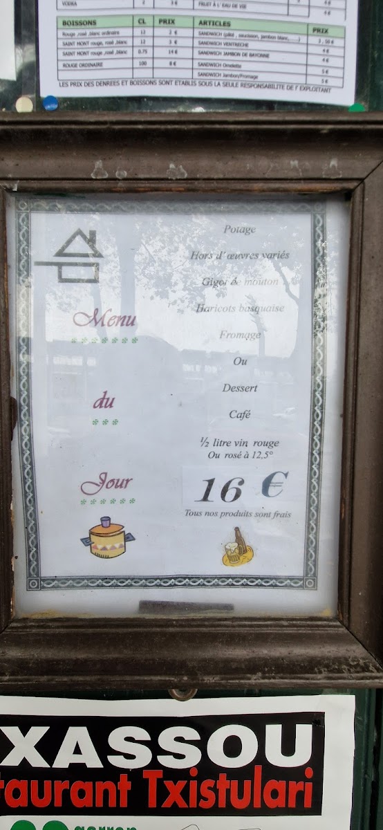 Menu Bar Restaurant Tranquille-1